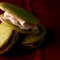 Matcha Whoopie Pies with Sakura Buttercream Filling